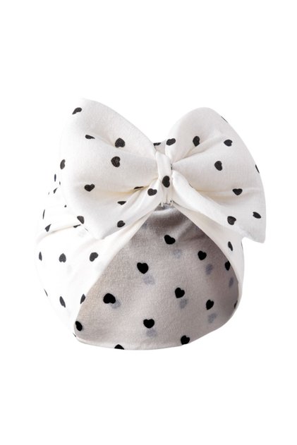 Ribbon Patterned Baby Bonnet