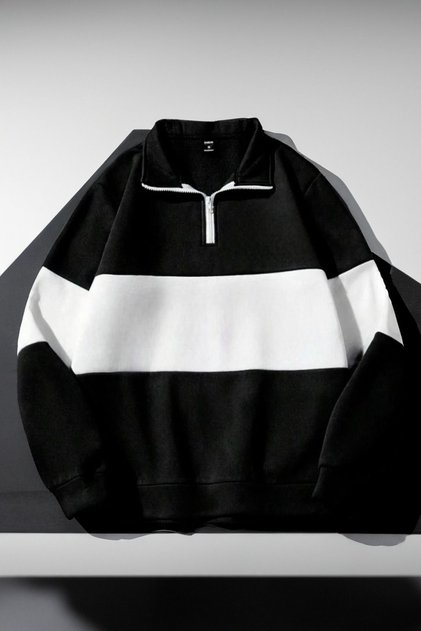 Unisex Men's and Women's Unprinted Oversize Colorful Crew Neck Sweatshirt