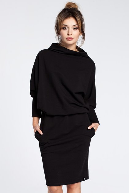 Rochie mini elegantă cu mâneci kimono