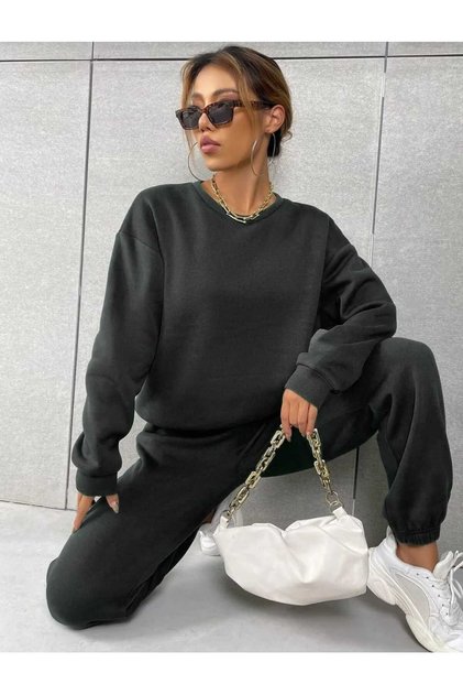 SET DE TRENING SOFT LUX DIN BUMBAC ȘI CU FORMĂ OVERSIZE UNISEX