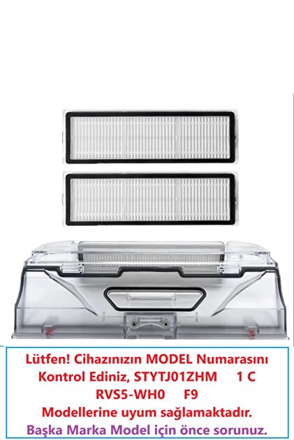 LİN GRUP Mi Robot Vacuum Mop 1c Dreame F9 uyumlu toz haznesi