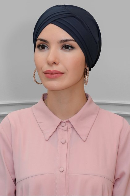 Anthracite Practical Ready Interlocking Hijab Bone Sandy Fabric Three Cross 1803_25