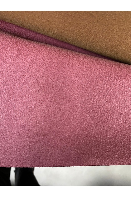 İthal Polarlı pembe döşemelik kumaş