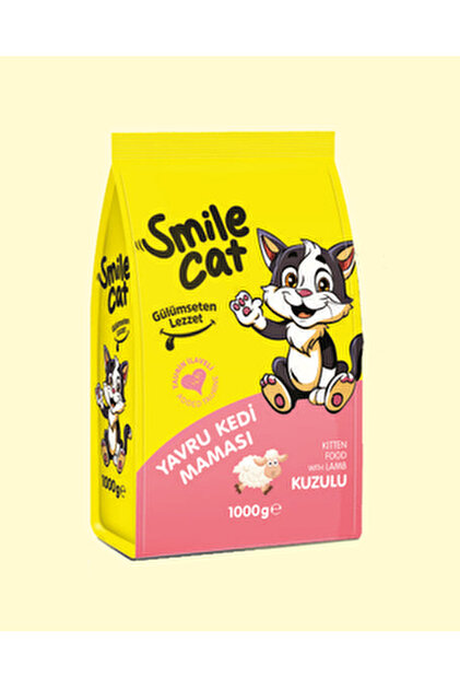 SMİLE CAT YAVRU KEDİ MAMASI KUZULU 1000GR