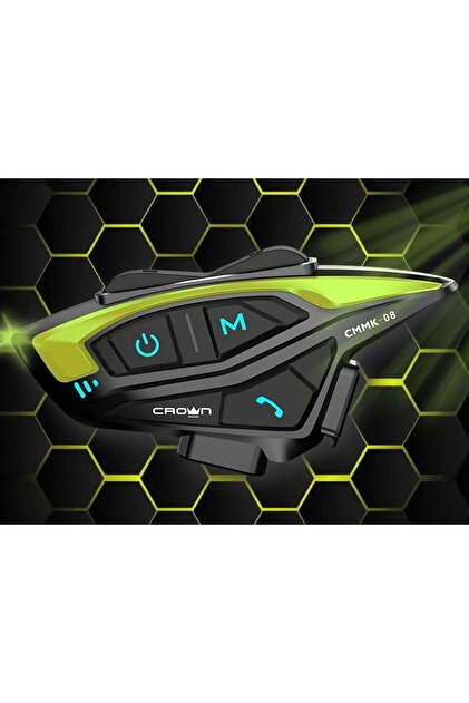 Crown Micro CMMK-08 8 Kişilik Motosiklet Kask Bluetooth İntercom