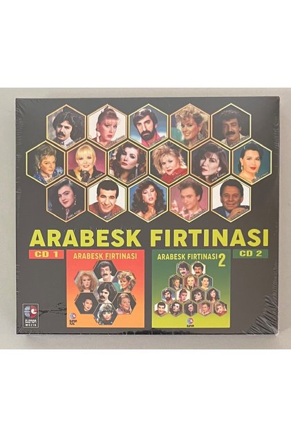 Arabesk Fırtınası Çİft Cd 26 Şarkı (Jelatinli Sıfır Orjnal Dönem Baskı Cd)