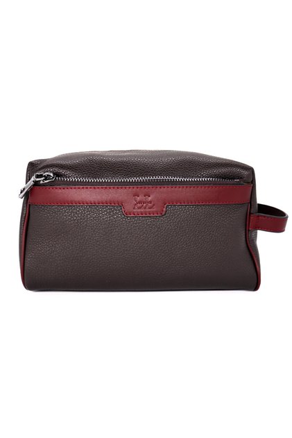 Hakiki Floater Deri Seyahat / Traş Çantası Dopp Kit