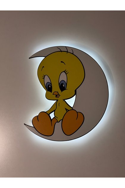 Decorative Wooden Printed Tweety Children's Room Night Light 30*32