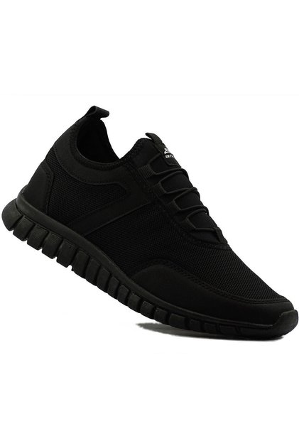 Black - Men's Laceless Comfortable Stretch Casual Shoes