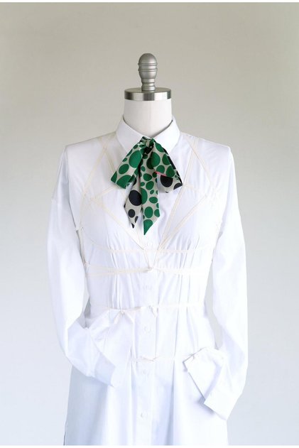Harmony Scarf Green Black Patterned