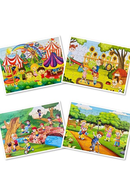 はいぱーぽりす Complete BOX〈5枚組〉 Yıldız Kardeşler 72'şer Parça 28 X 39 Cm 5 Yaş Çocuk Puzzle Seti