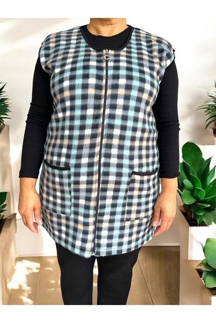 Plus Size Seasonal Suede Tunic Vest