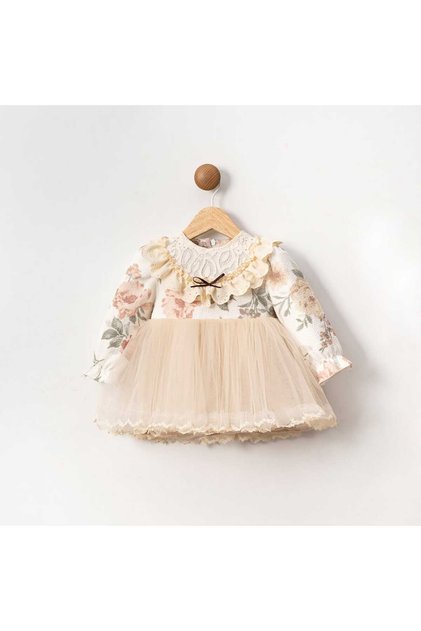 Birthday Special Day Flower Patterned Tutual Baby Girl's Dress