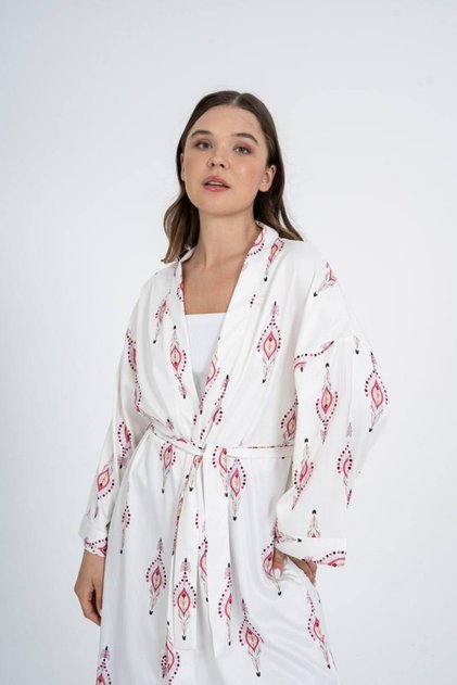 Panel Patterned Kimono