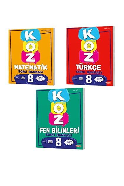 Kurmay Yayınevi KOZ Kolay Orta Zor 8. Sınıf Matematik + Fen +