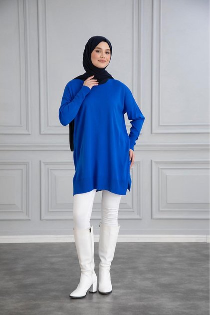 Thin Mercerize Oversize Salaş Trico Tunic
