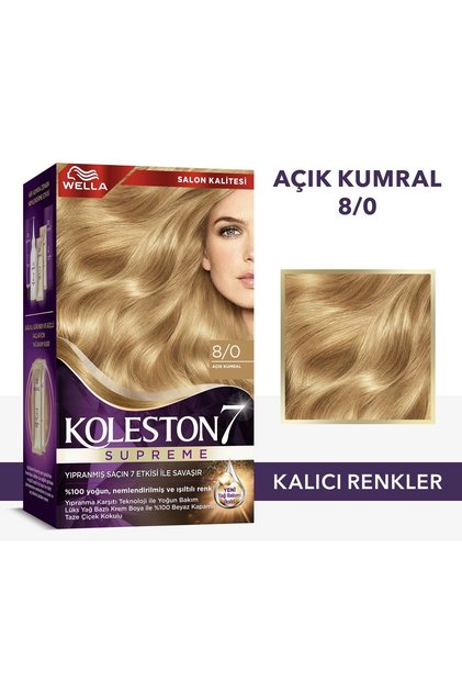 Koleston Supreme Kit Saç Boyası 8/0 Açık Kumral