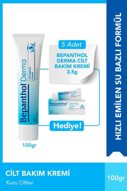Derma Cilt Bakım Kremi 100gr & 5 Adet Cilt Bakım Kremi 3.5gr