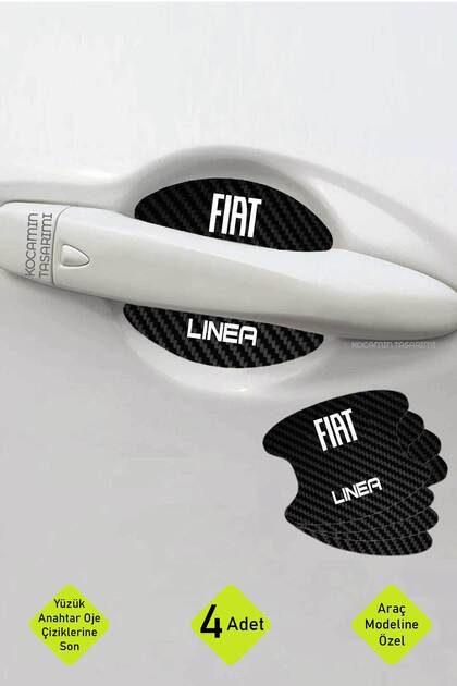 Fiat Linea - Carbon Pattern Special Protection Foil Set, Inner Door Pit and Anti-Scratch