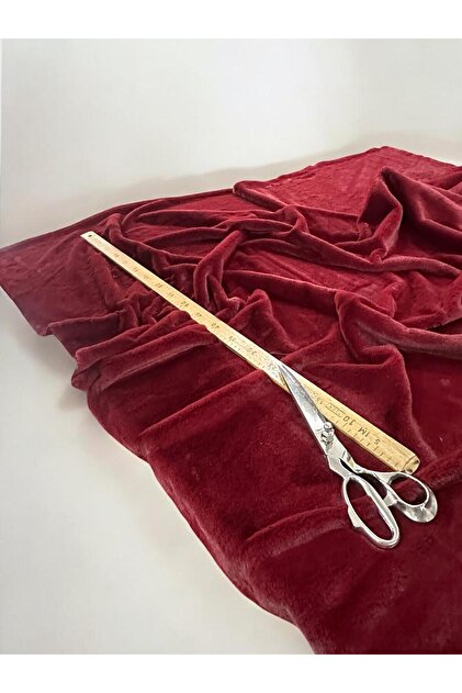 Toscana Rabbit, Imported Burgundy Plush Fabric 100X150Cm Home Textiles, Textiles