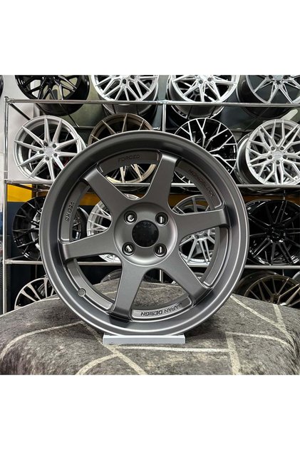 17 inç 4x100 VOLK T37 Gun Metal Jant Modeli (4 ADET) Uyumlu