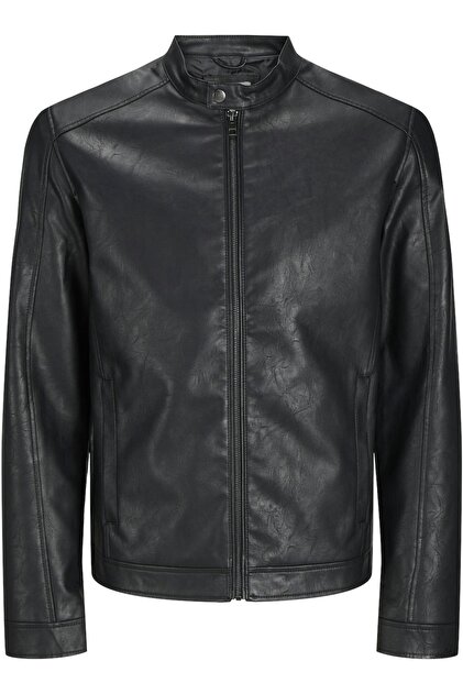Jack & Jones JJEDYLAN CLEAN PU JACKET NOOS SİYAH 12261195 - Fiyatı
