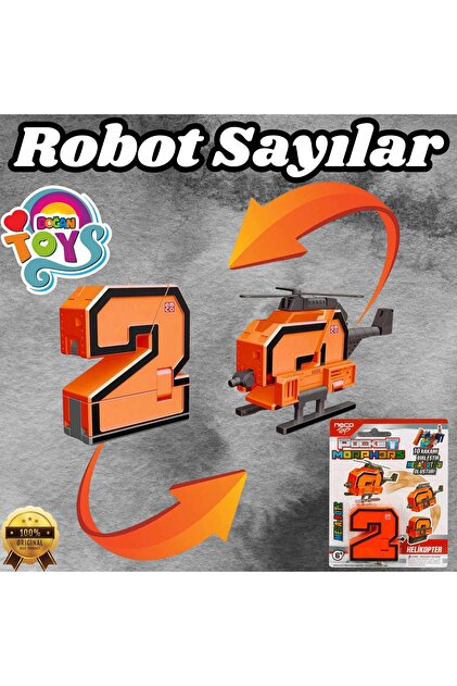 Doğan Oyuncak Dünyası Pocket Morphers 2 Helikopter - Roboto