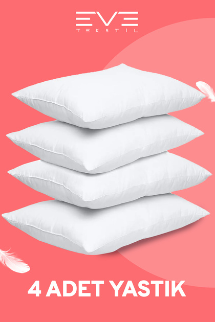 4-pack micro silicone fiber nonwoven washable hypoallergenic home & hotel pillow 50x70cm 700g