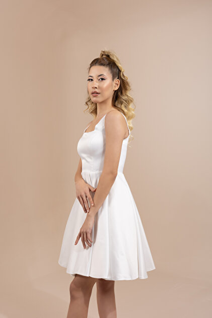 knee length dresses for ladies Daphne Sage Satin Mini Dress - 12 main image 0