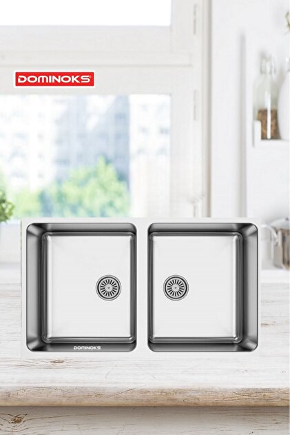 Dominoks BİGA 74 2 GÖZ POLİSAJLI TEZGAH ALTI KROM EVYE - Fiyatı