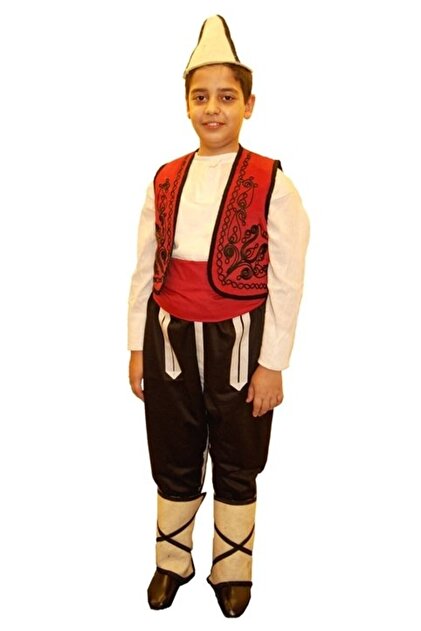 Costum local Skopje pentru bărbați | Costum de jocuri populare pentru bărbați locali din Skopje