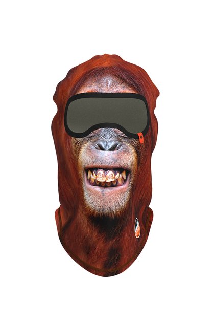 Funny Balaklava, Su İtici özellikli(DWR) Baskılı Snowboard, Kayak, Motosiklet, Bisiklet Kar Maskesi
