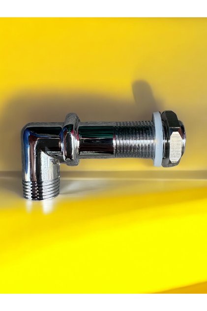 Klozet Temiz Su Flex Hortum Baglantı Ara Parça Dirseği Pirinç Paslanmaz 3/8