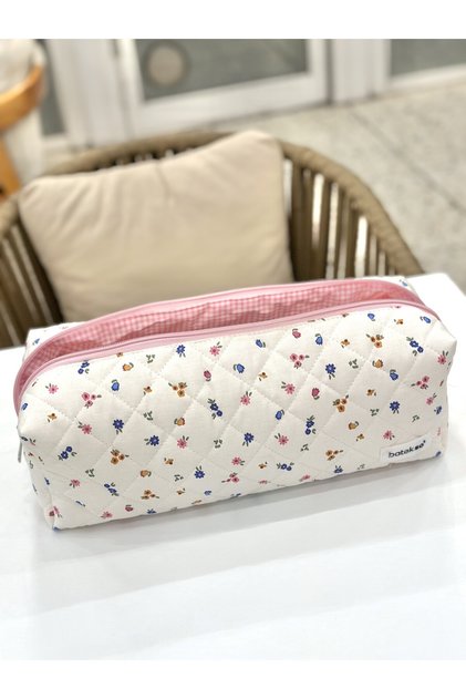 Mixed Blue Floral Pattern Travel Case for Hair Styler - XL Size
