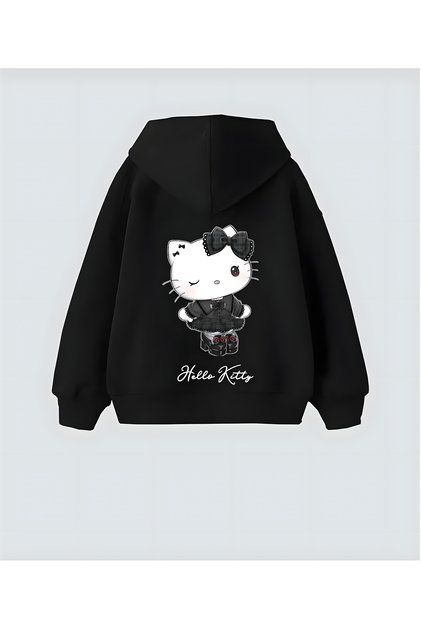 Gothic Hello Kity Design Hooded Unisex Sweatshirt Hoodie