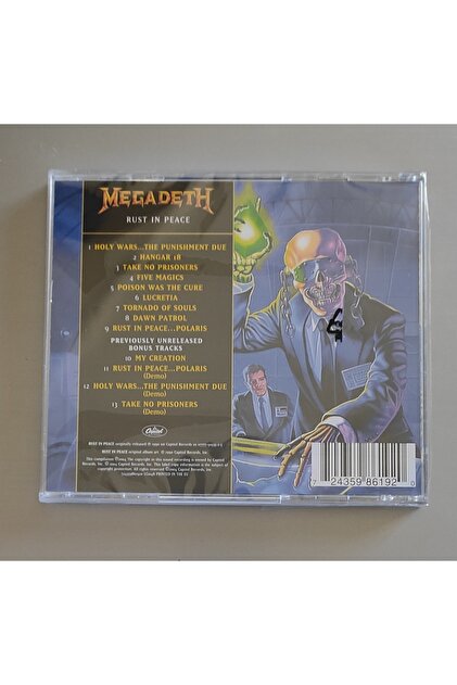 Capitol Records Megadeth/Rust In Peace CD (Sıfır CD) - Fiyatı