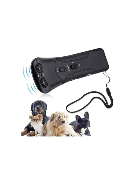 Ultrasonik Köpek Eğitmen Cihazı Elektronik Köpek Caydırıcı ve Uzaklaştırıcı-Işıklı Havlama Önleyici