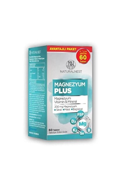 Magnezyum Plus 60 Tablet İkincisi %50
