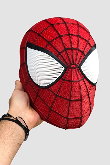 FigürDizayn Spiderman Örümcek Adam Maskesi Marvel Mıknatıslı