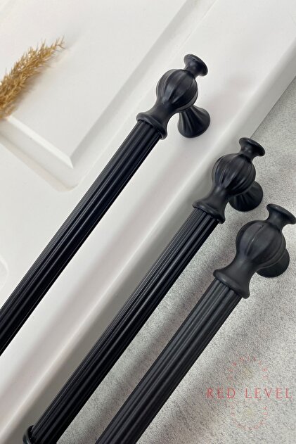 Hitit 128 mm Siyah Modern Metal Kulp Modelleri Lüks Country Mutfak Dolap Çekmece Mobilya Kulbu