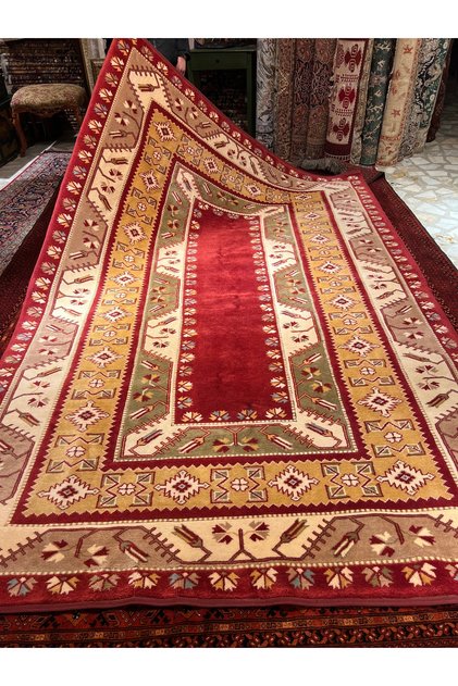 El Dokuma Antik Milas Halısı Ebat 300x210