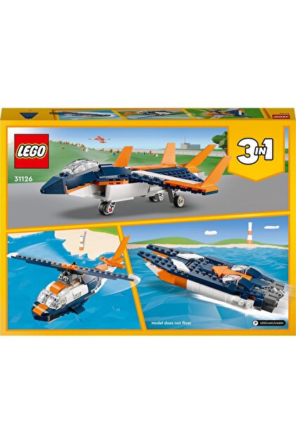LEGO 31126 Creator Süpersonik Jet - Fiyatı, Yorumları