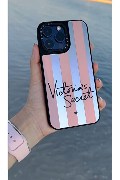 Collectors iPhone 15 Pro Max Compatible Luxury Victoria Secret Mirrored Case-  Trendyol