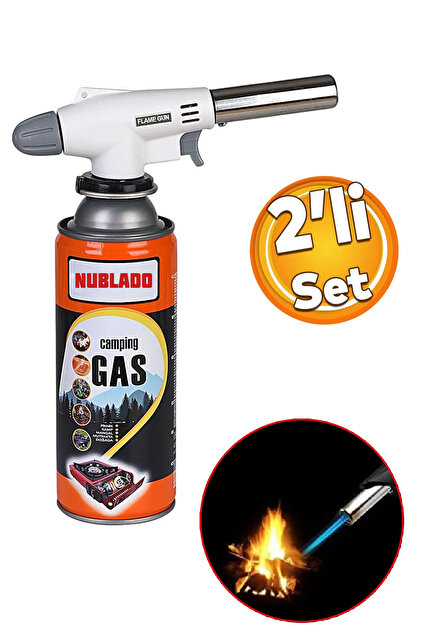 NUBLADO Çakmaklı Pürmüz 400ML Piknik Kamp Mangal Mutfak Ateş