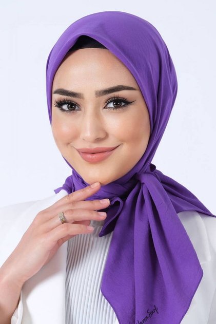 Harem Scrafs Asian Scarf Purple Color (Suitable for Special and Daily Use)