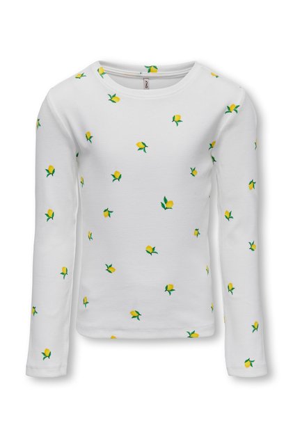 Lemons Print Top - Cloud Dancer