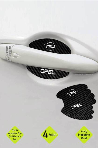 Stylish and Protective Design with Carbon Anti-Scratch Film for Opel-Designed Interior Door Handles.