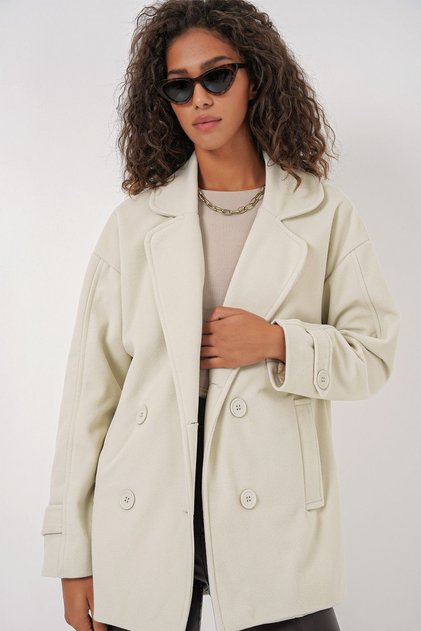 Women's Coat 9143 Cream