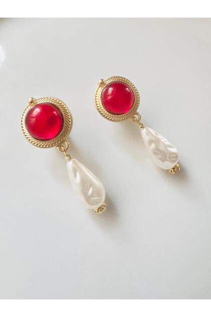 Christmas Vintage Pearl Earrings 5 cm