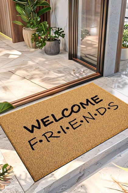 Doormat Welcome Friends Patterned Doormat 40 X 60 cm